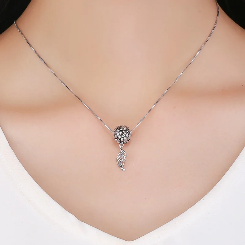 (Bild für) Charm „Blumen und Blätter“ im Pandora-Stil - SCC715 - Ansicht 5