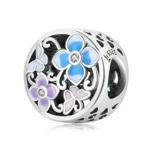 (Bild für) Charm „Blumen und Schmetterlinge“ im Pandora-Stil - SCC2061