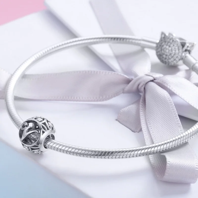 (Bild für) Charm „Buchstabe V“ im Pandora-Stil - SCC738-V - Ansicht 4