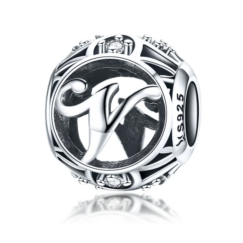 (Bild für) Charm „Buchstabe V“ im Pandora-Stil - SCC738-V