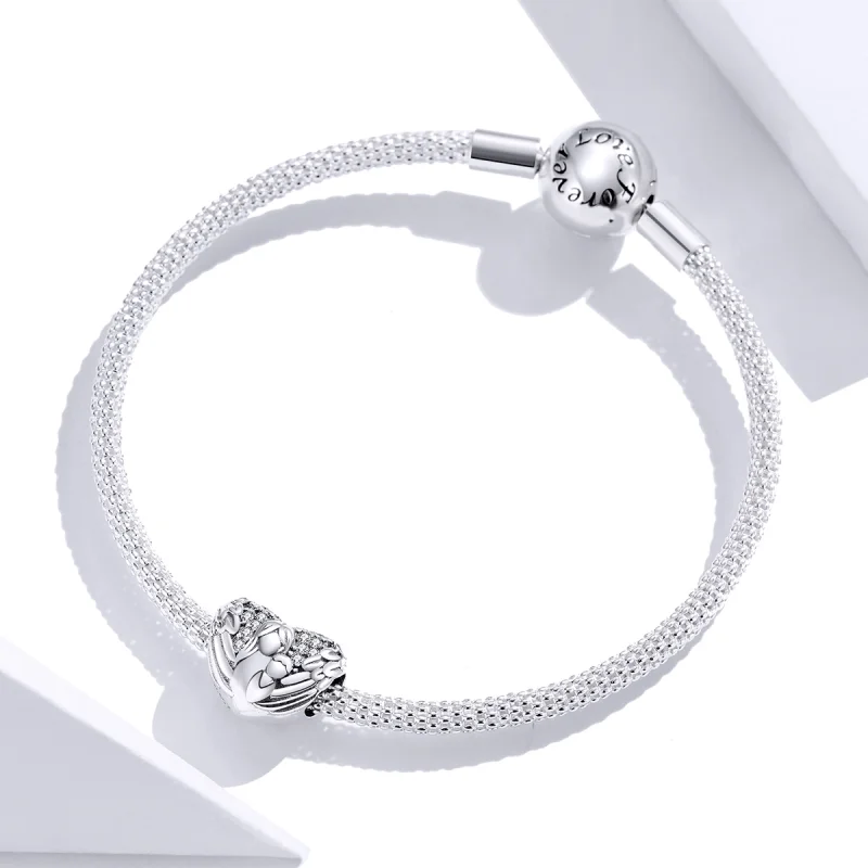(Bild für) Charm „Danke und ich liebe dich“ im Pandora-Stil aus Silber - SCC1462 - Ansicht 2