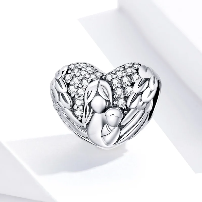 (Bild für) Charm „Danke und ich liebe dich“ im Pandora-Stil aus Silber - SCC1462 - Ansicht 4