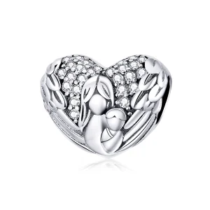 (Bild für) Charm „Danke und ich liebe dich“ im Pandora-Stil aus Silber - SCC1462