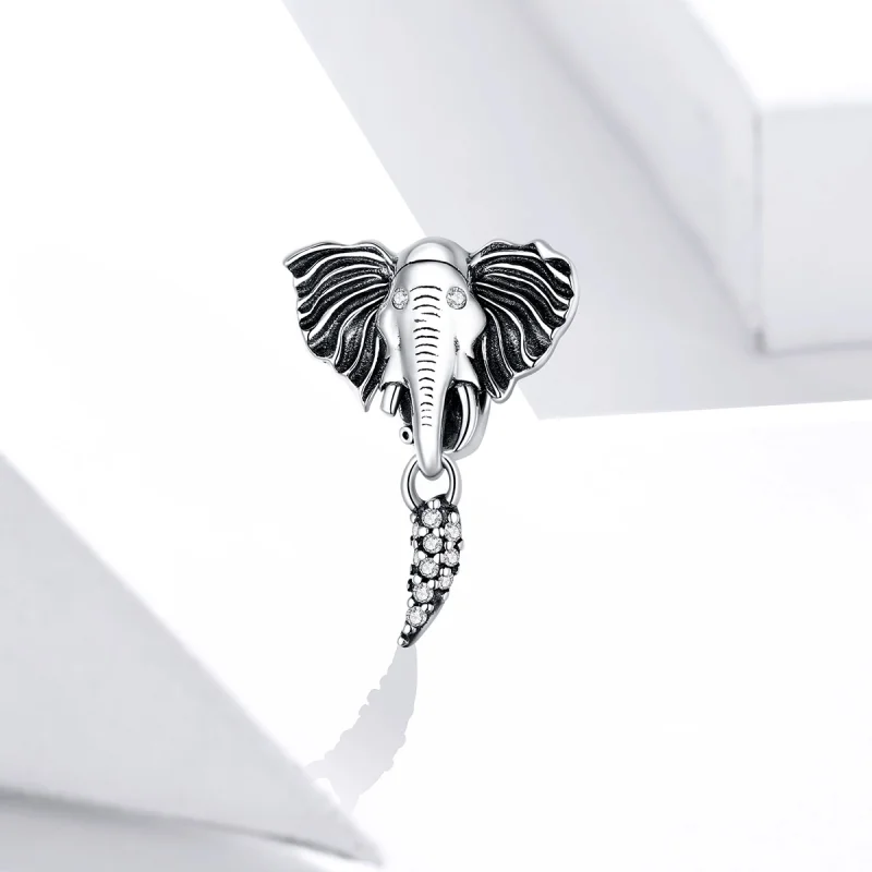 (Bild für) Charm „Elefant mit fehlenden Zähnen“ im Pandora-Stil - SCC1583 - Ansicht 2