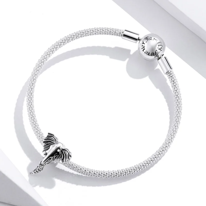 (Bild für) Charm „Elefant mit fehlenden Zähnen“ im Pandora-Stil - SCC1583 - Ansicht 4
