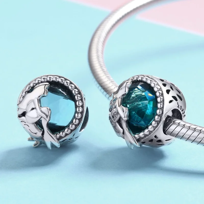 (Bild für) Charm „Fehlende Meerjungfrau“ aus Silber im Pandora-Stil - SCC894 - Ansicht 3