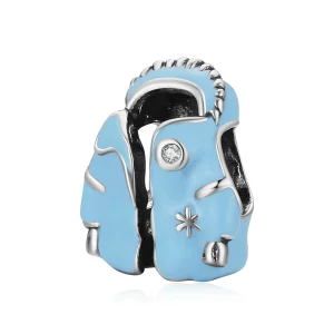 (Bild für) Charm für himmelblaue Daunenjacke im Pandora-Stil - SCC1999