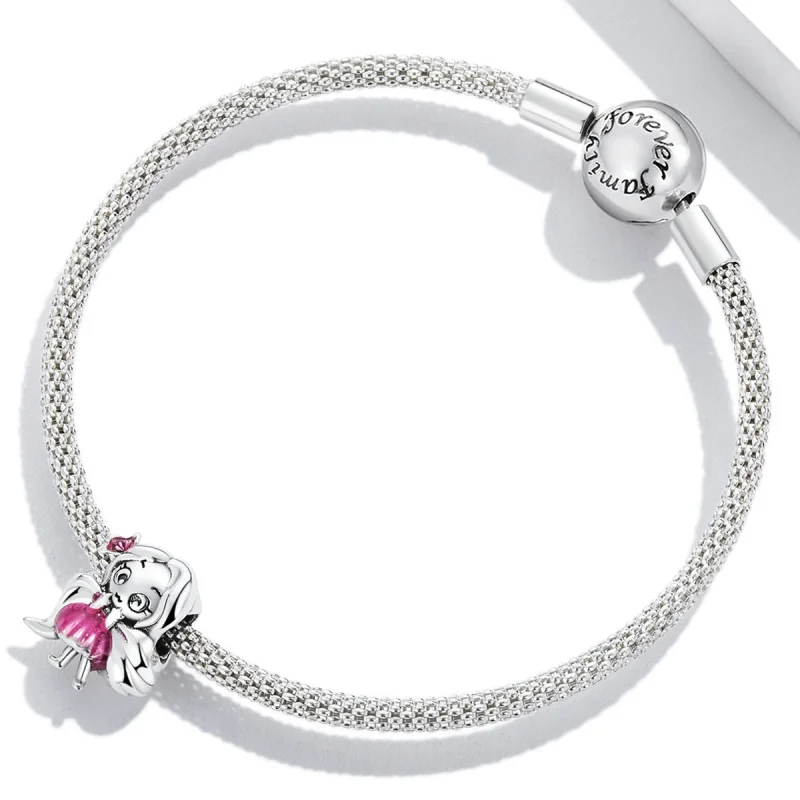 (Bild für) Charm für Mädchen mit langen Haaren im Pandora-Stil - SCC2172 - Ansicht 3