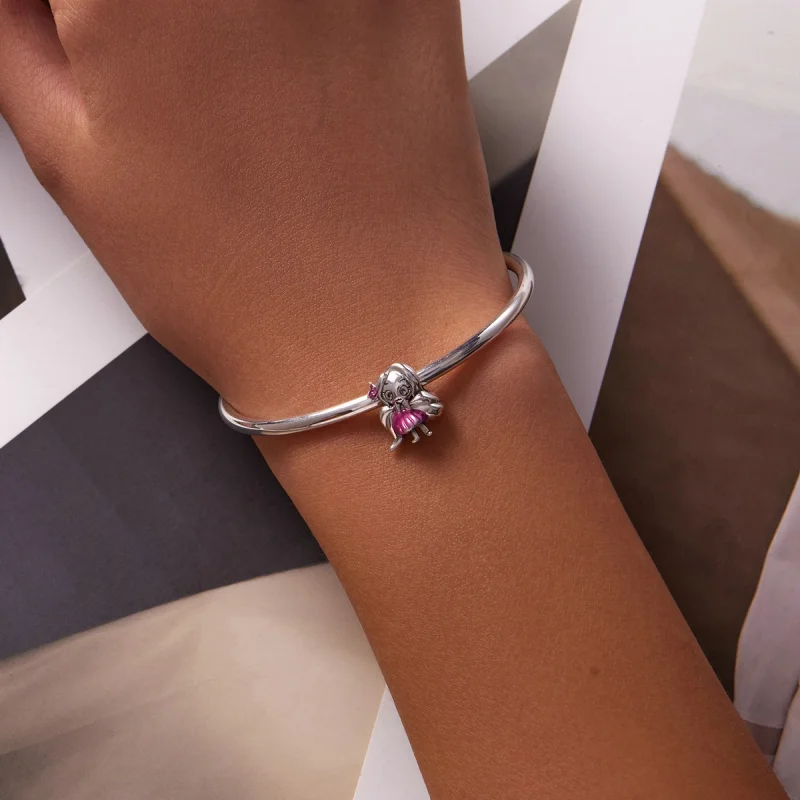 (Bild für) Charm für Mädchen mit langen Haaren im Pandora-Stil - SCC2172 - Ansicht 5