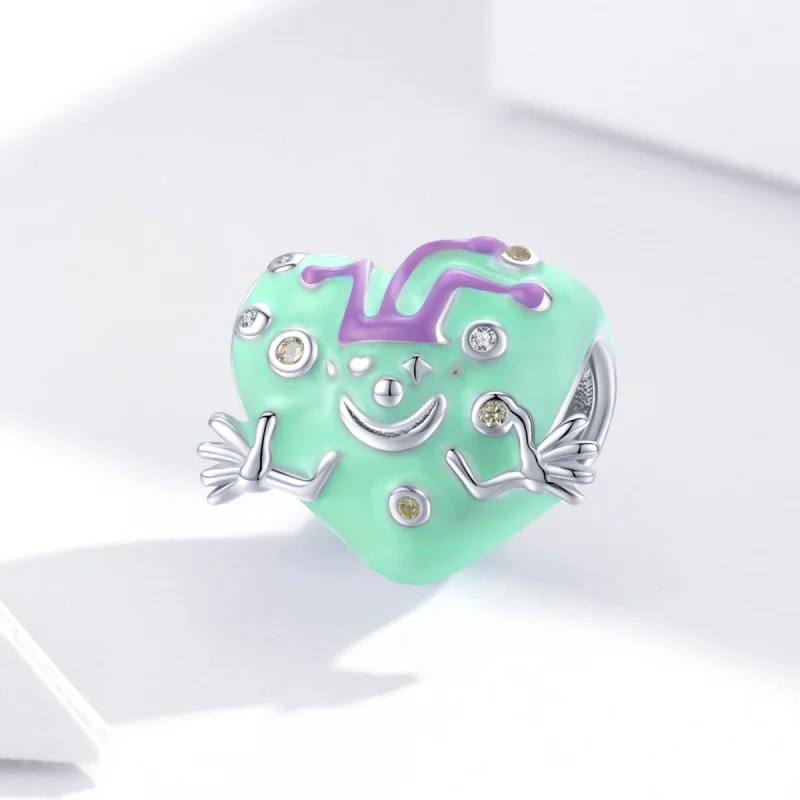 (Bild für) Charm „Fröhlicher Clown“ im Pandora-Stil - BSC292 - Ansicht 3
