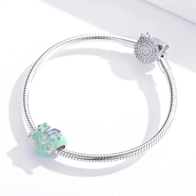 (Bild für) Charm „Fröhlicher Clown“ im Pandora-Stil - BSC292 - Ansicht 4