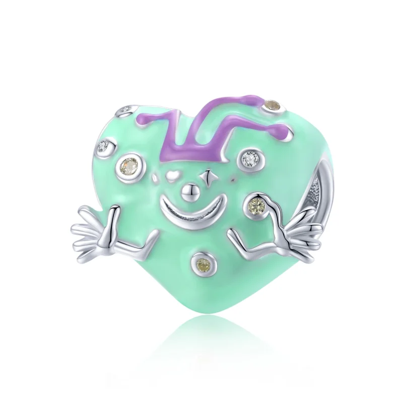 (Bild für) Charm „Fröhlicher Clown“ im Pandora-Stil - BSC292