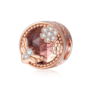 (Bild für) Charm „Geheimer Garten“ im Pandora-Stil aus Roségold - BSC389