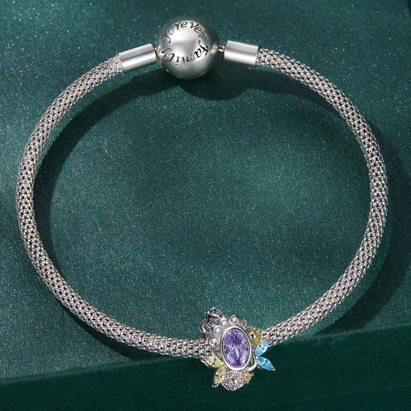 (Bild für) Charm „Geheimer Garten“ im Pandora-Stil - BSC635 - Ansicht 4