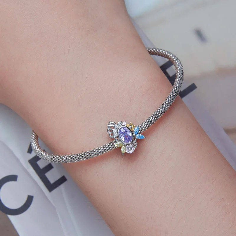 (Bild für) Charm „Geheimer Garten“ im Pandora-Stil - BSC635 - Ansicht 6