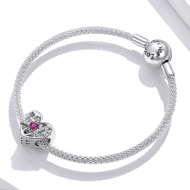 (Bild für) Charm „Glanz-Liebe“ im Pandora-Stil - BSC479 - Ansicht 3