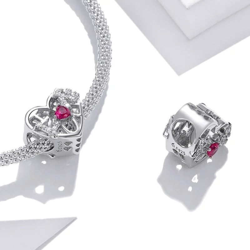 (Bild für) Charm „Glanz-Liebe“ im Pandora-Stil - BSC479 - Ansicht 4