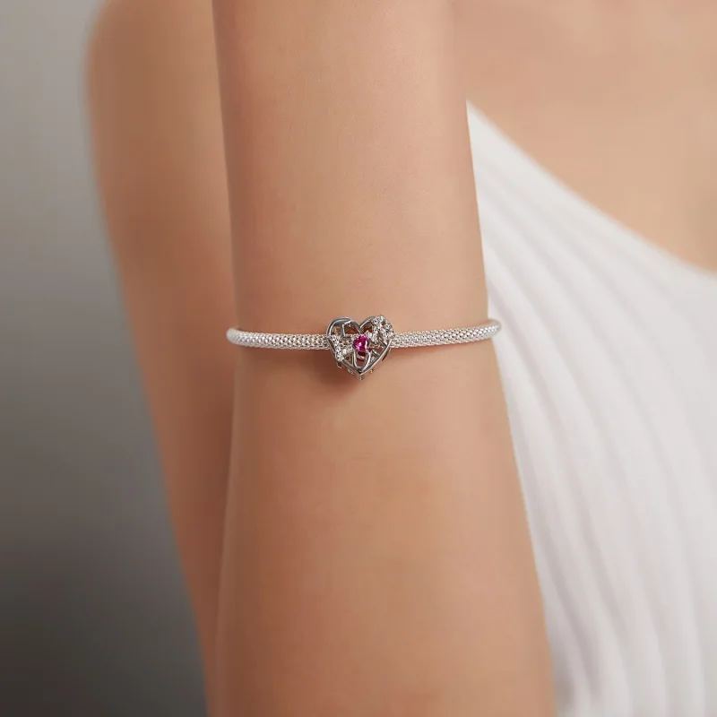 (Bild für) Charm „Glanz-Liebe“ im Pandora-Stil - BSC479 - Ansicht 5