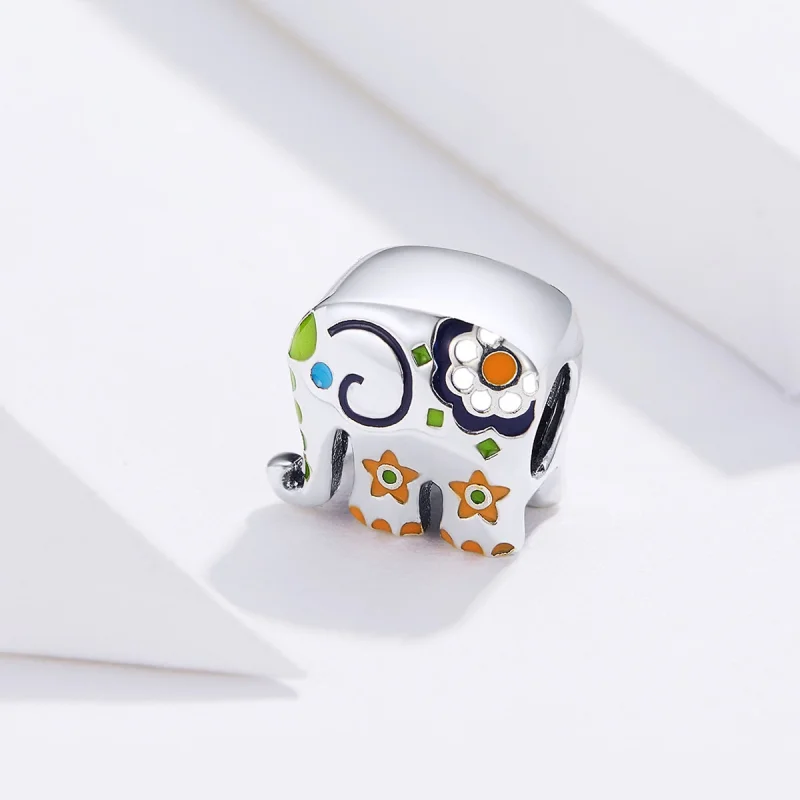 (Bild für) Charm „Glücklicher Elefant“ im Pandora-Stil - BSC095 - Ansicht 3