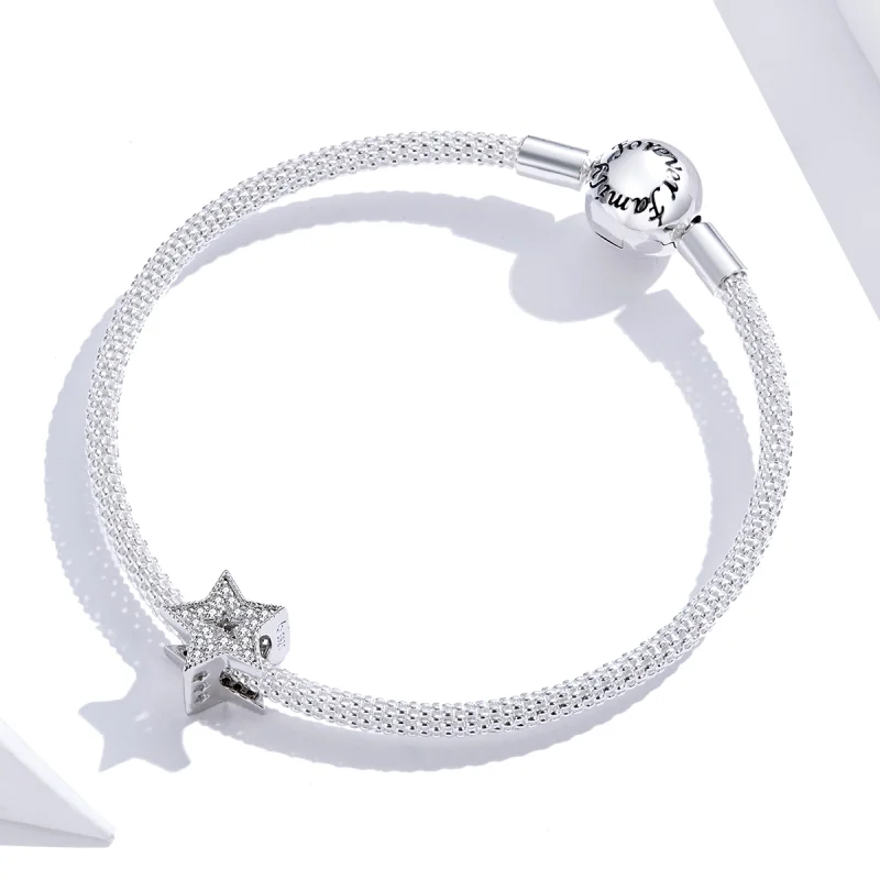 (Bild für) Charm „Glänzender Sternenhimmel“ im Pandora-Stil - BSC210 - Ansicht 2