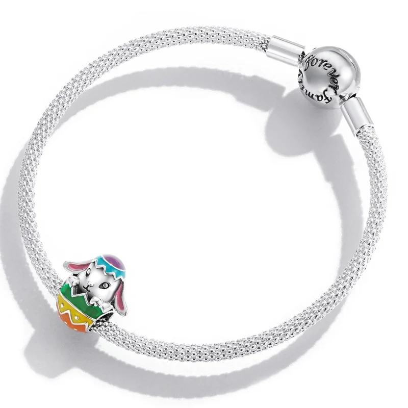 (Bild für) Charm „Haseneier“ im Pandora-Stil - SCC2117 - Ansicht 3