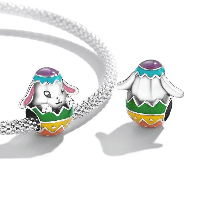 (Bild für) Charm „Haseneier“ im Pandora-Stil - SCC2117 - Ansicht 4