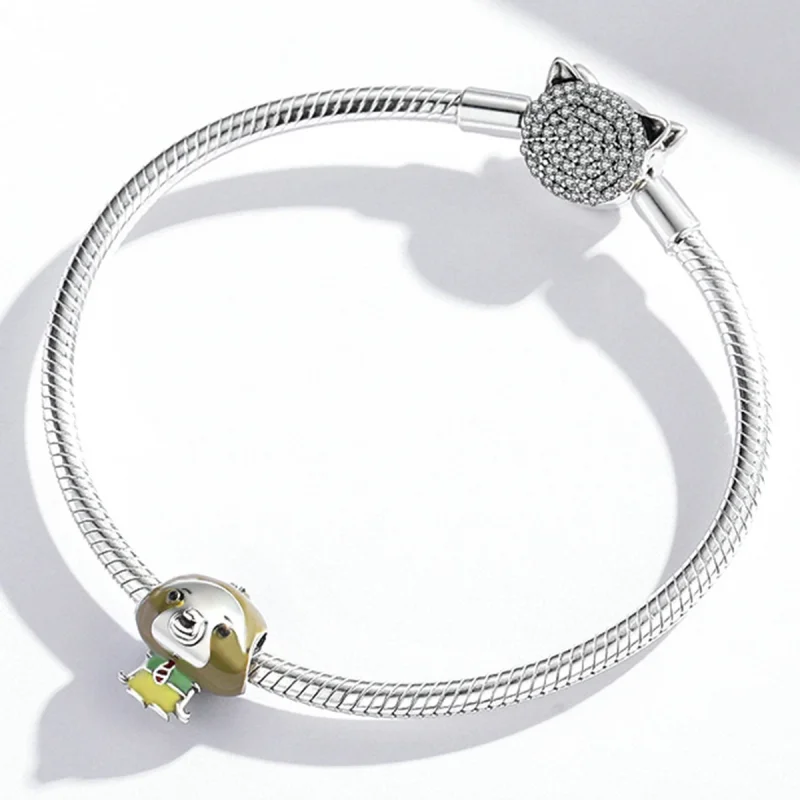 (Bild für) Charm „Herr Faultier“ im Pandora-Stil - SCC1961 - Ansicht 3