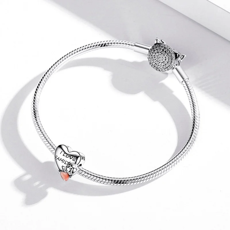 (Bild für) Charm „Ich liebe mein Zuhause“ im Pandora-Stil - BSC478 - Ansicht 3