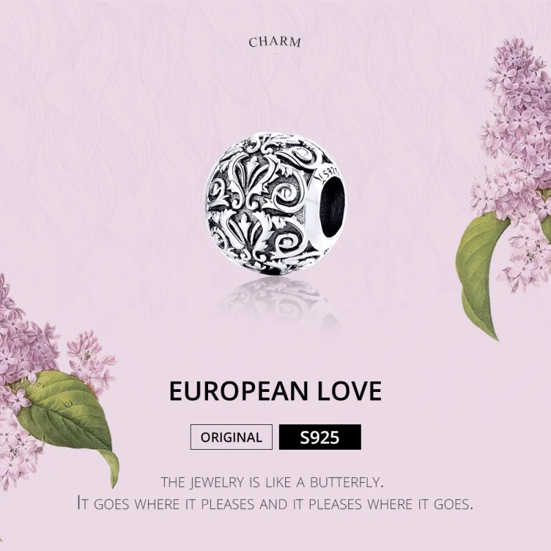 (Bild für) Charm im Pandora-Stil, Silber, königlicher Hofstil - SCC1179 - Ansicht 2