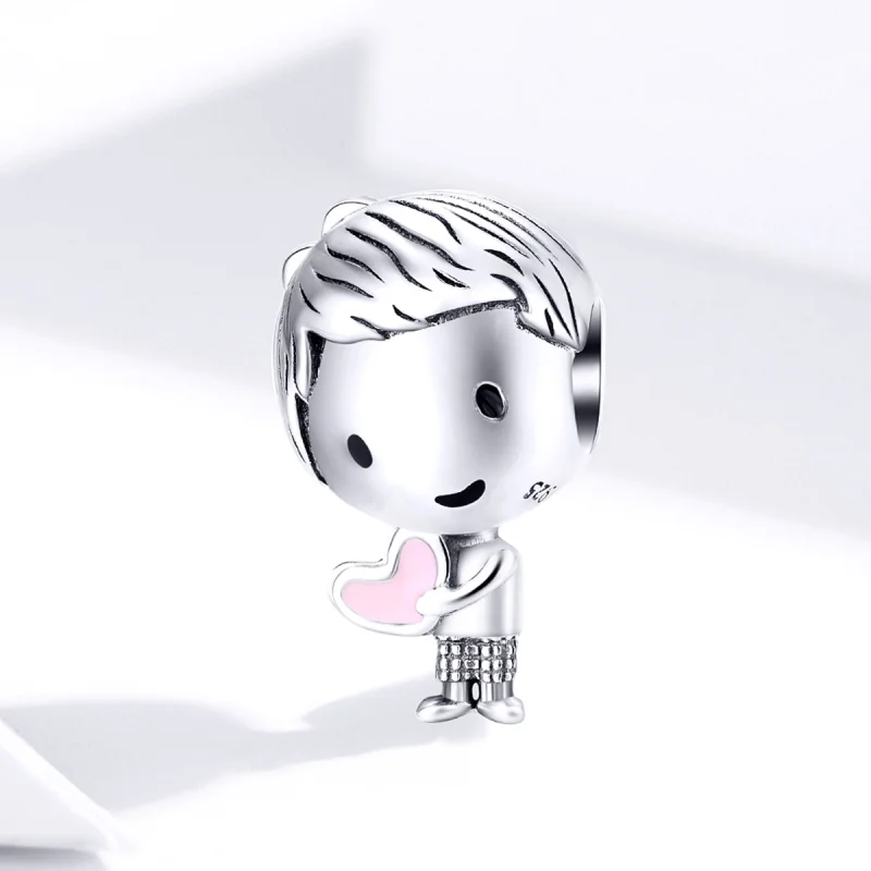 (Bild für) Charm „Its A Boy“ aus Silber im Pandora-Stil - SCC1334 - Ansicht 2