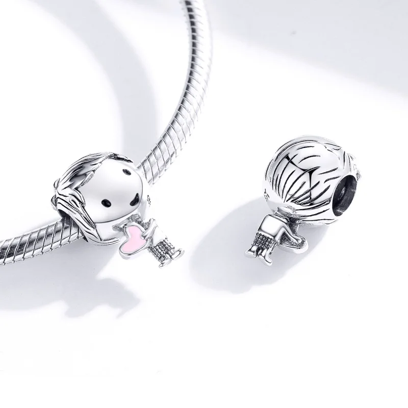 (Bild für) Charm „Its A Boy“ aus Silber im Pandora-Stil - SCC1334 - Ansicht 4