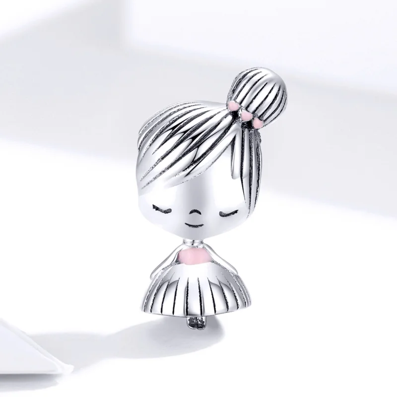 (Bild für) Charm „Its A Girl“ aus Silber im Pandora-Stil - SCC1335 - Ansicht 2