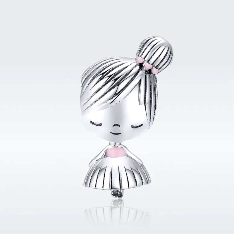 (Bild für) Charm „Its A Girl“ aus Silber im Pandora-Stil - SCC1335 - Ansicht 5