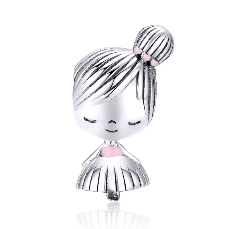 (Bild für) Charm „Its A Girl“ aus Silber im Pandora-Stil - SCC1335
