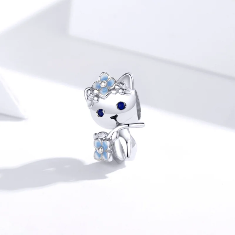 (Bild für) Charm „Katzenelfe“ im Pandora-Stil - BSC394 - Ansicht 2