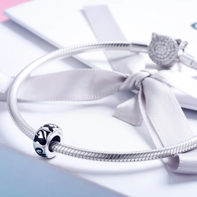 (Bild für) Charm „Katzensilhouette“ im Pandora-Stil - SCC825 - Ansicht 4