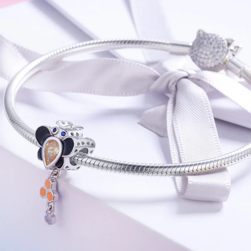 (Bild für) Charm „Kleine Biene“ im Pandora-Stil - BSC009 - Ansicht 4