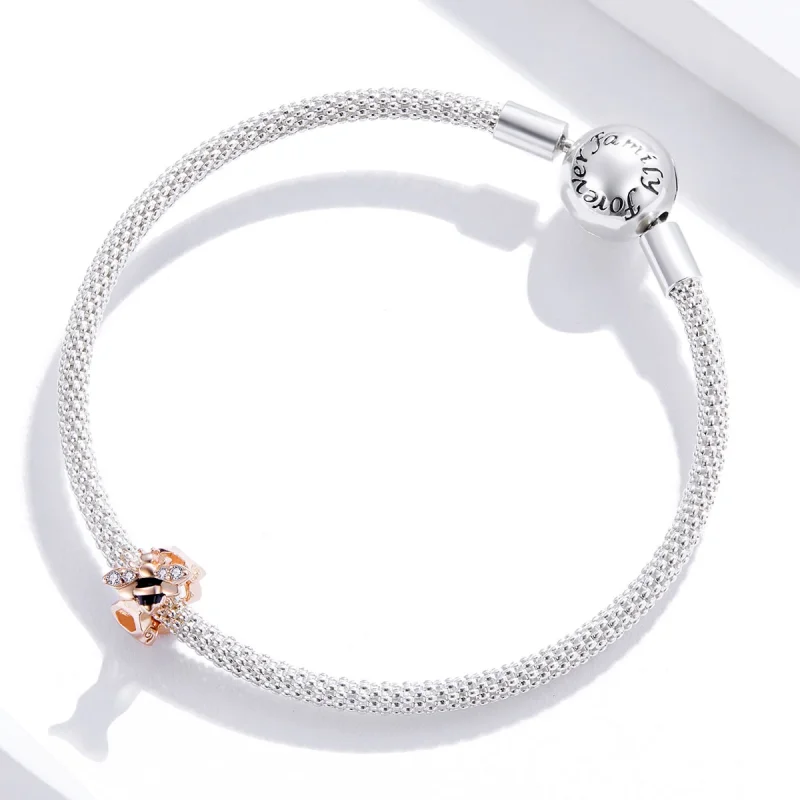 (Bild für) Charm „Kleine Biene“ im Pandora-Stil - BSC371 - Ansicht 3