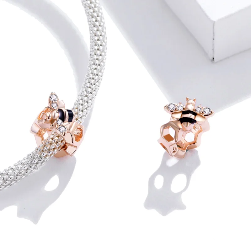 (Bild für) Charm „Kleine Biene“ im Pandora-Stil - BSC371 - Ansicht 4