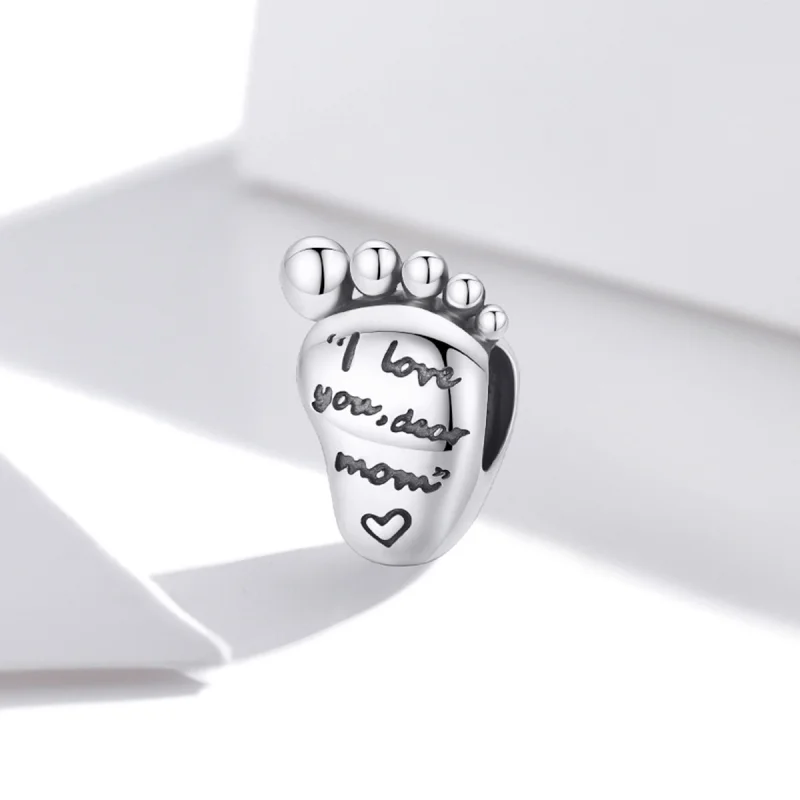 (Bild für) Charm „Liebesfüße“ im Pandora-Stil - SCC1901 - Ansicht 2