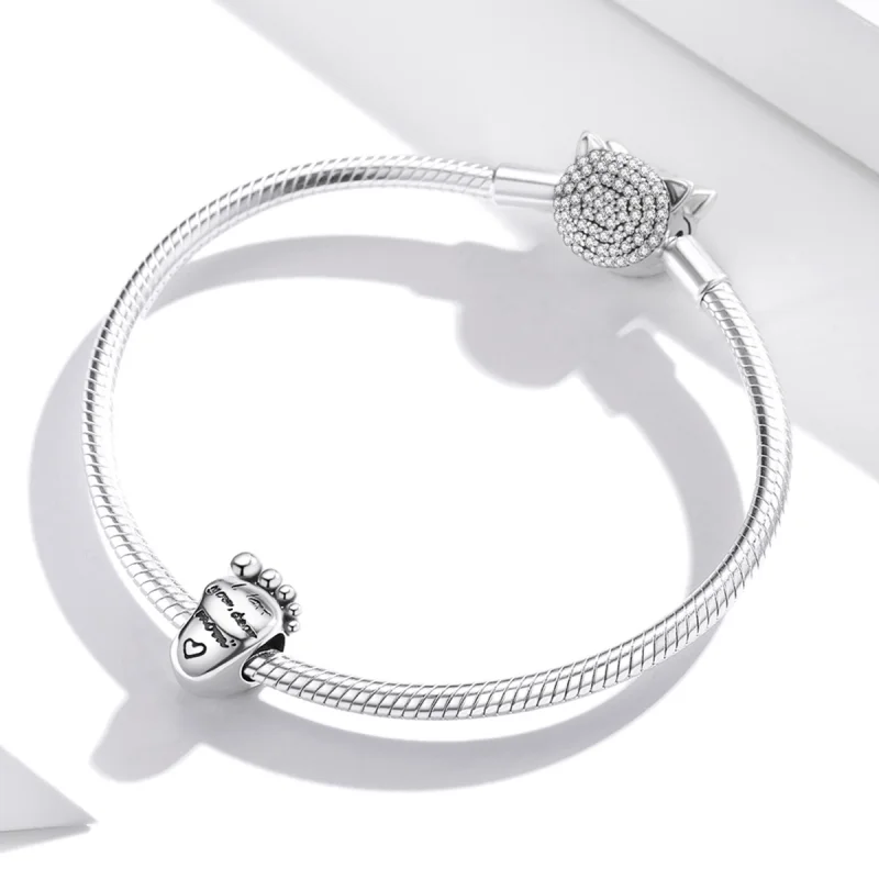 (Bild für) Charm „Liebesfüße“ im Pandora-Stil - SCC1901 - Ansicht 3