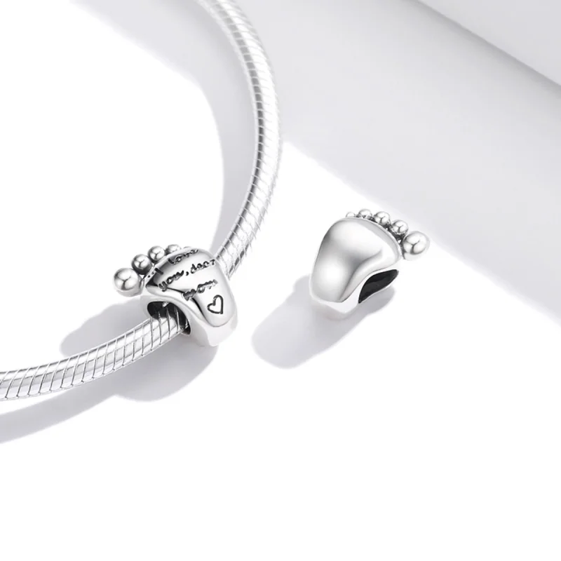 (Bild für) Charm „Liebesfüße“ im Pandora-Stil - SCC1901 - Ansicht 4