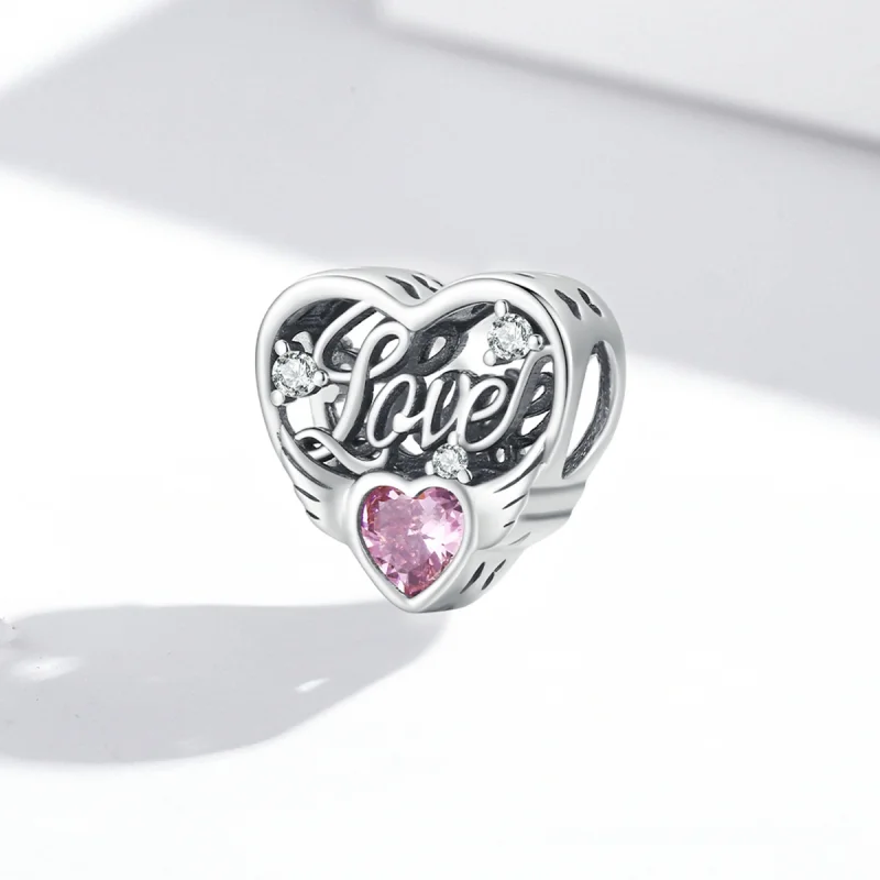(Bild für) Charm „Liebesflügel“ im Pandora-Stil - BSC528 - Ansicht 2