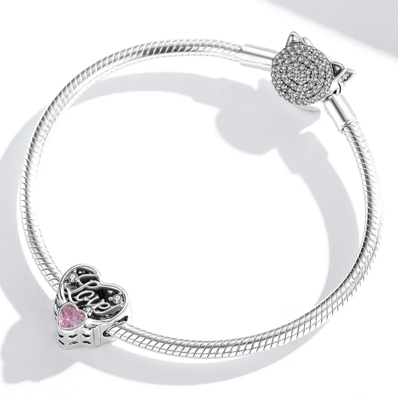 (Bild für) Charm „Liebesflügel“ im Pandora-Stil - BSC528 - Ansicht 3