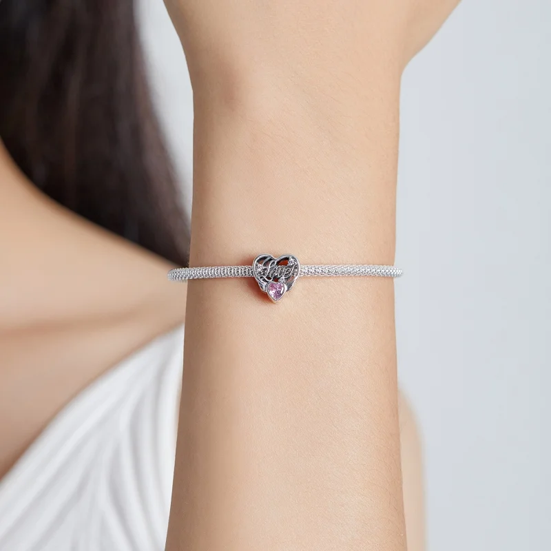 (Bild für) Charm „Liebesflügel“ im Pandora-Stil - BSC528 - Ansicht 5