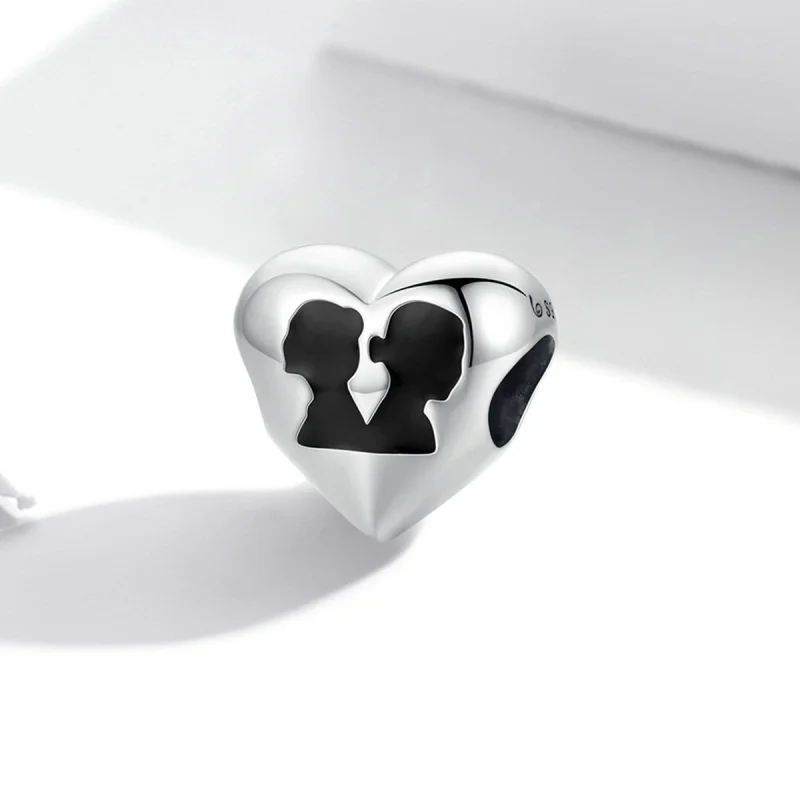 (Bild für) Charm „Liebessilhouette“ im Pandora-Stil - BSC549 - Ansicht 2