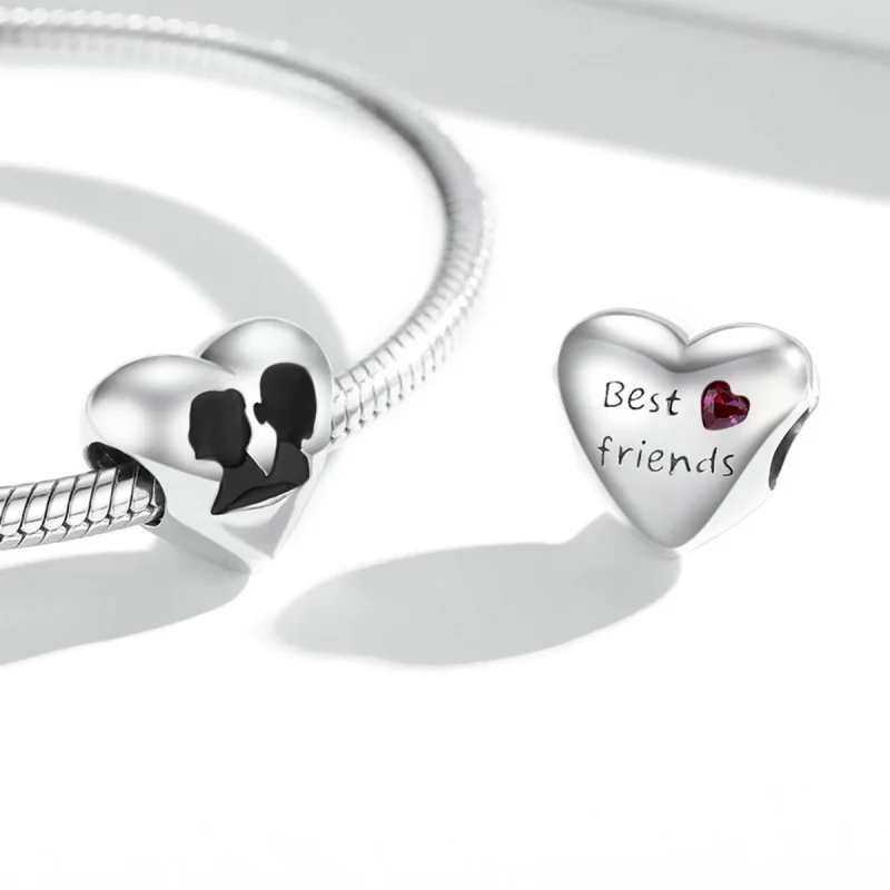 (Bild für) Charm „Liebessilhouette“ im Pandora-Stil - BSC549 - Ansicht 4
