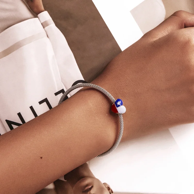 (Bild für) Charm „Love Chile Flag“ im Pandora-Stil - SCC2110 - Ansicht 5