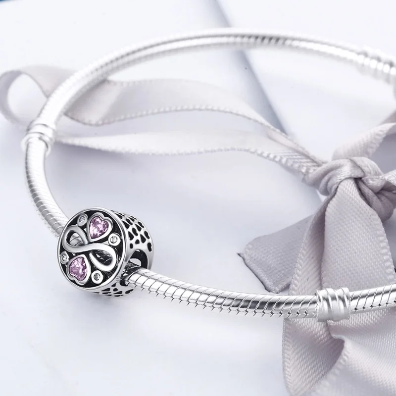 (Bild für) Charm „Love Lasts“ aus Silber im Pandora-Stil - SCC240 - Ansicht 4