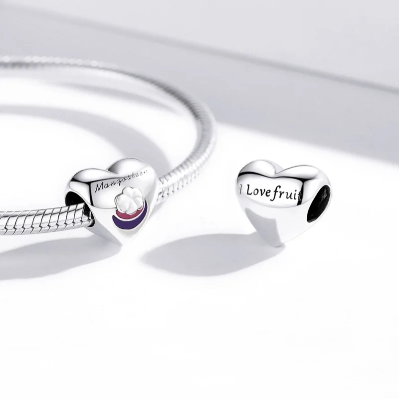 (Bild für) Charm „Love Mangosteen“ im Pandora-Stil - SCC1954 - Ansicht 3